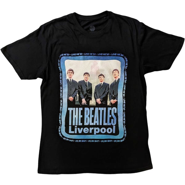 The Beatles Unisex T-Shirt: Pier Head Frame (X-Large)