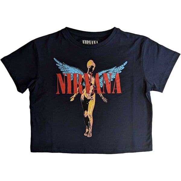 Nirvana Ladies Crop Top: Angelic (Large)