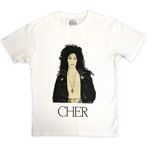 Cher Unisex T-Shirt: Leather Jacket (X-Large) Cher Unisex T-Shirt: Leather Jacket (X-Large)