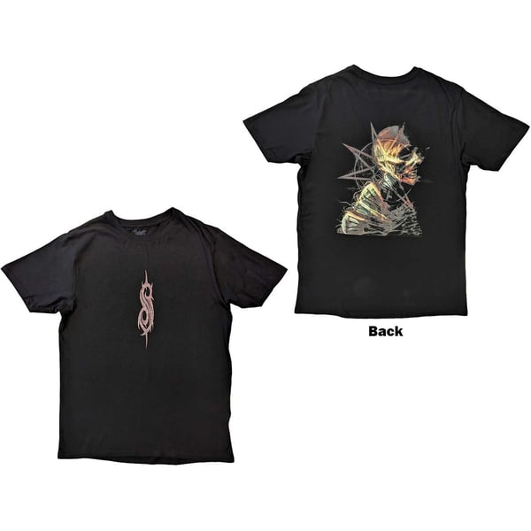Slipknot Unisex T-Shirt: Skeleton & Pentagram (Back Print) (Medium)