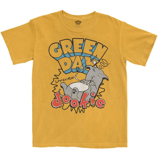 Green Day Unisex T-Shirt: Dookie Longview (Large)