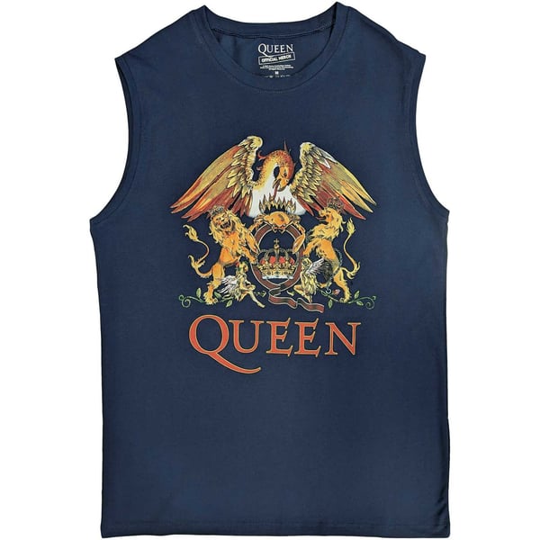 Queen Unisex Tank T-Shirt: Classic Crest (Medium) Queen Unisex Tank T-Shirt: Classic Crest (Medium)