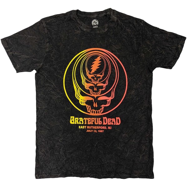Grateful Dead Unisex T-Shirt: Concentric Skulls (Wash Collection) (X-Large)
