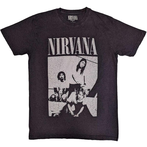 Nirvana Unisex T-Shirt: Sitting (Distressed) (XX-Large)