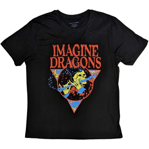 Imagine Dragons Unisex T-Shirt: Skeleton Flute (Medium)