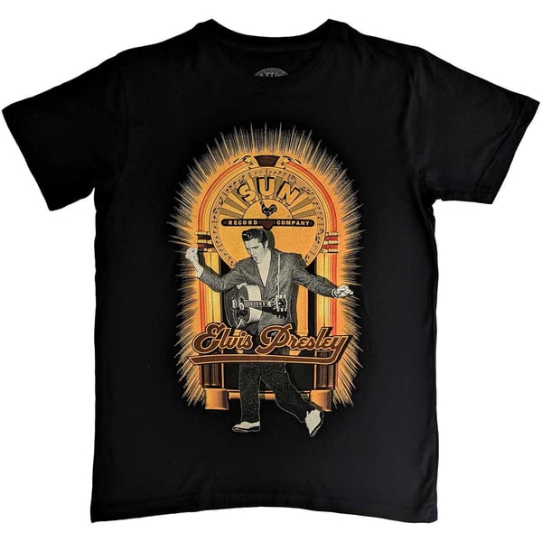 Sun Records Unisex T-Shirt: Elvis Dancing (Small)