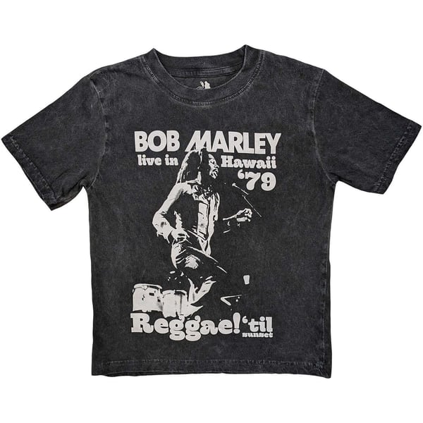 Bob Marley Kids T-Shirt: Hawaii Snow Wash (Wash Collection) (5-6 Years)
