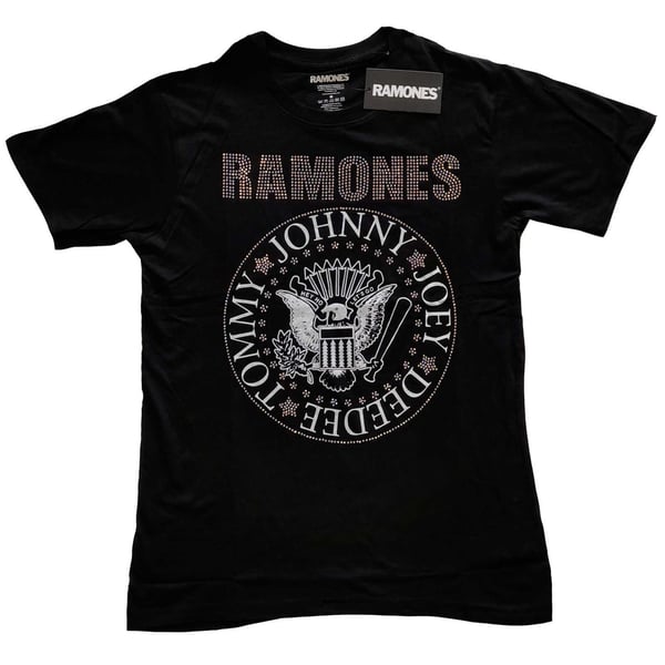 Ramones Kids Embellished T-Shirt: Presidential Seal (Diamante) (7-8 Years)