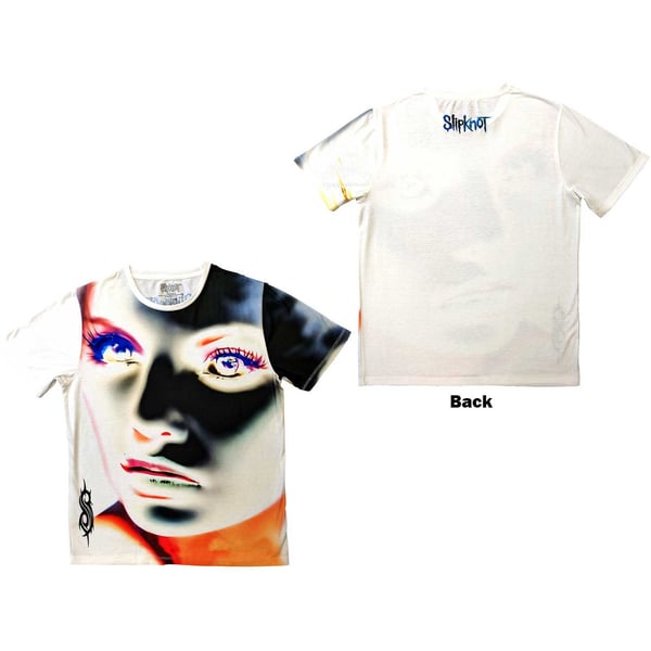 Slipknot Unisex T-Shirt: Adderall Face Inverted (Back Print) (XX-Large)