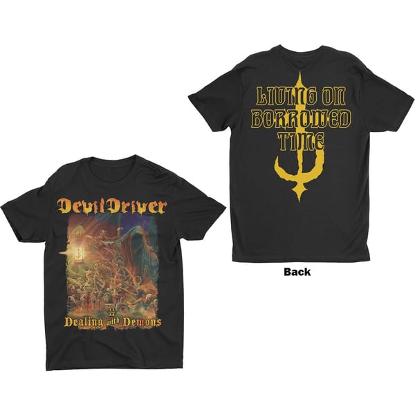 DevilDriver Unisex T-Shirt: Borrowed (Back Print) (X-Large)