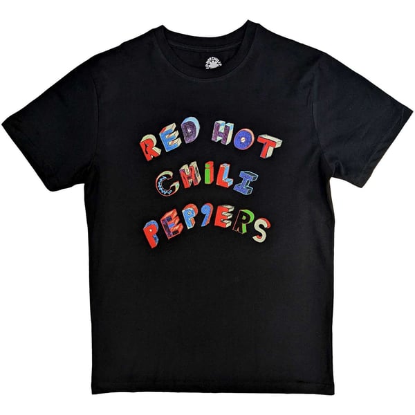 Red Hot Chili Peppers Unisex T-Shirt: Colourful Letters (XX-Large)