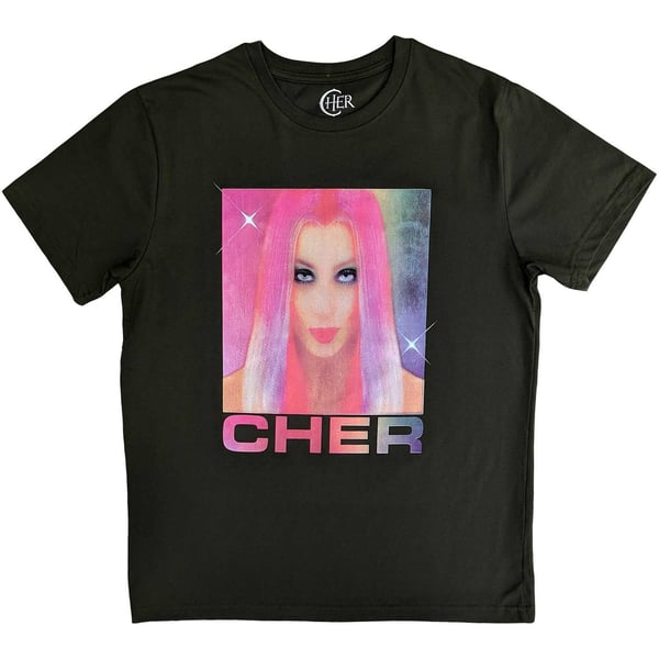 Cher Unisex T-Shirt: Pink Hair (XX-Large)