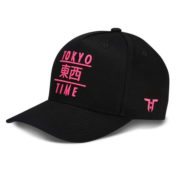 Tokyo Time Unisex Snapback Cap: TT Heritage Pink Logo