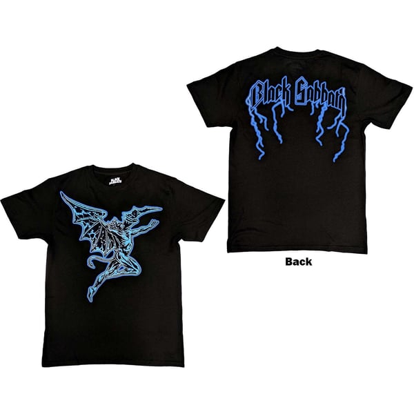 Black Sabbath Unisex T-Shirt: Lightning Henry (Back Print) (Small)