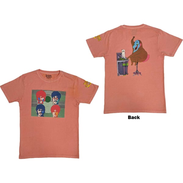 The Beatles Unisex T-Shirt: Yellow Submarine Magic Piano (Back Print) (Small)