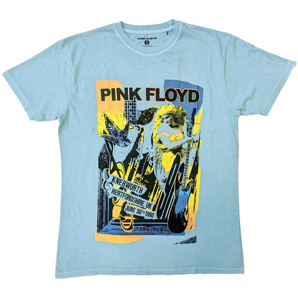 Pink Floyd Unisex T-Shirt: Knebworth Live (Wash Collection) (Large)