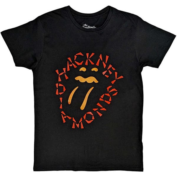The Rolling Stones Unisex T-Shirt: Hackney Diamonds Negative Tongue (Medium)