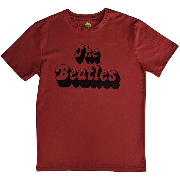 The Beatles Unisex T-Shirt: Text Logo Shadow (XX-Large)