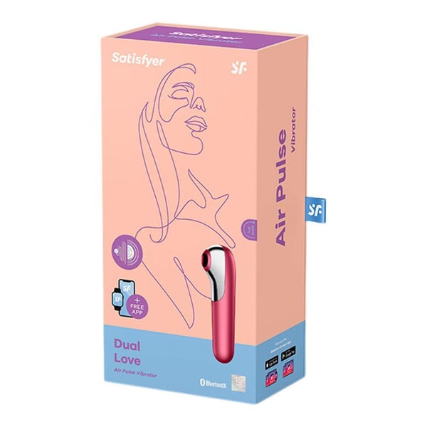 Satisfyer Dual Love – Klitoris Vibrator/Stimulator-Rød