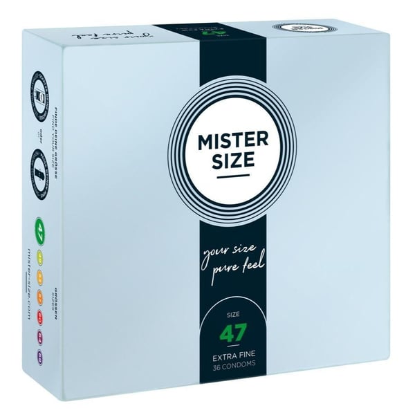 Mister Size 47 mm – Kondomer-36stk Mister Size 47 mm – Kondomer-36stk