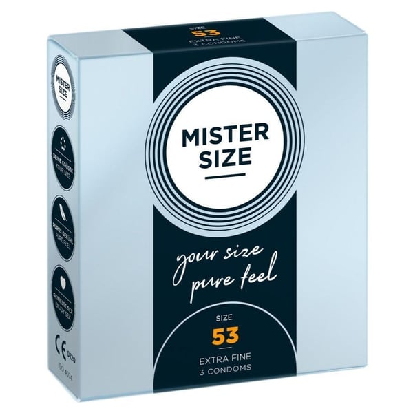 Mister Size 53 mm – Kondomit - 3 kpl