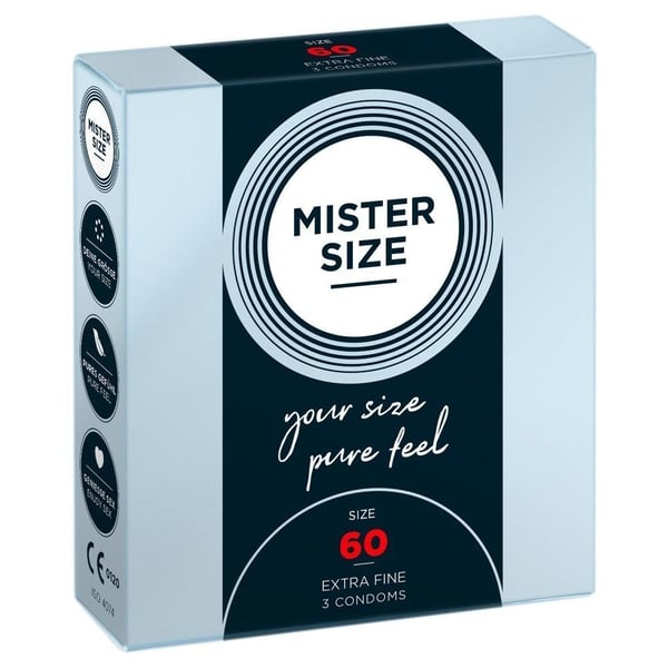Mister Size 60 – Kondomer-3 stk. Mister Size 60 – Kondomer-3 stk.