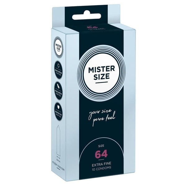 Mister Size 64 – Kondomer-10 stk. Mister Size 64 – Kondomer-10 stk.