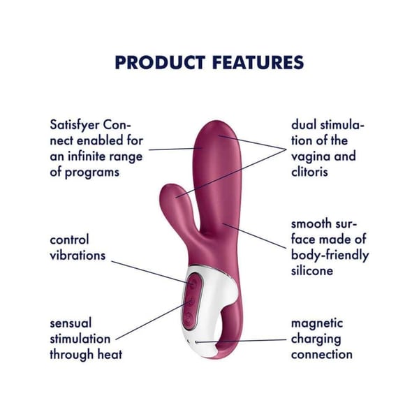 Satisfyer Hot Bunny Rabbit Vibrator med Värme