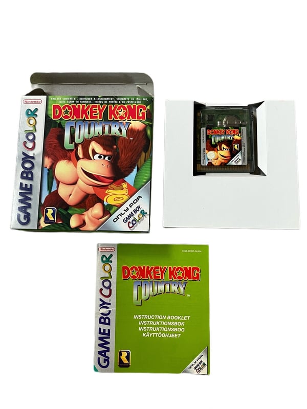 Donkey Kong Country- Komplett, Gameboy Color - Väldigt Bra Skick