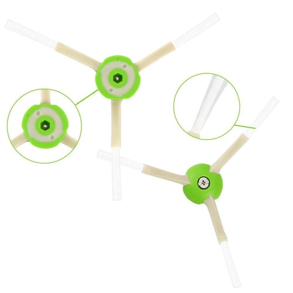 Sidoborstar Kompatibla med Roomba iRobot i7 E5 E6 Serierna Borste