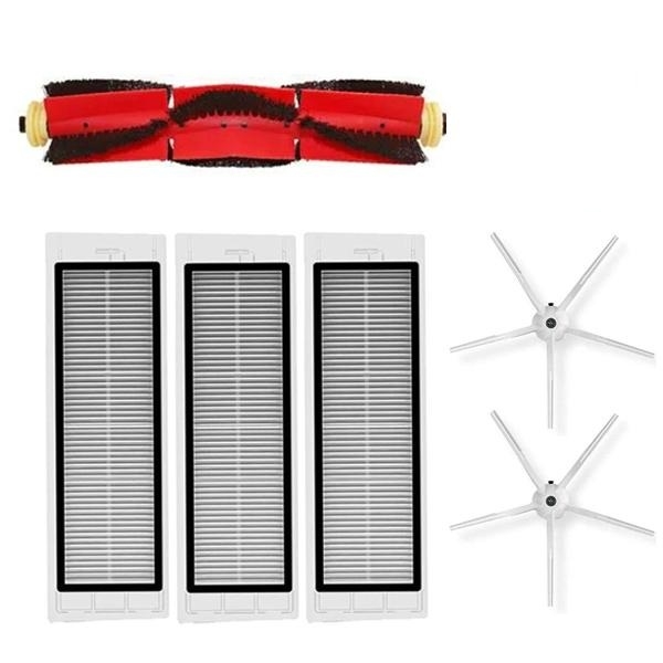 Tilbehørspakke Kompatibel med Xiaomi Roborock S5, S50, S51, S55, S6, MAXV Børste Filter Sidebørste