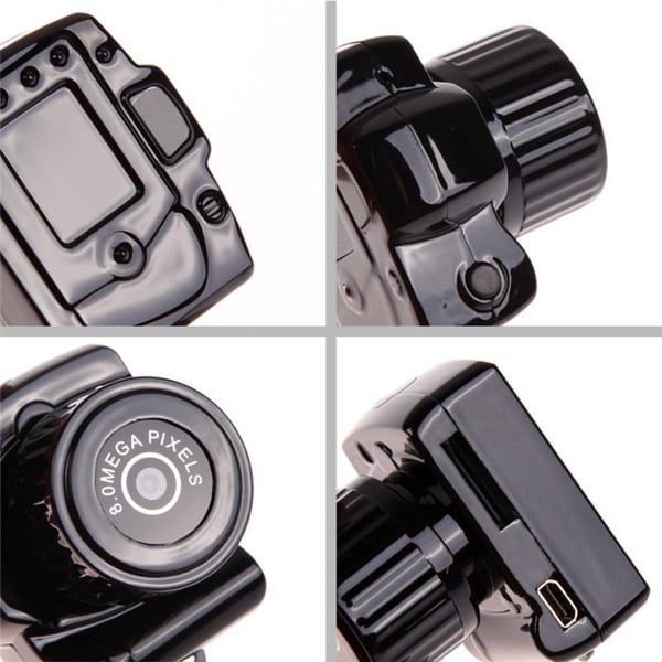 Y2000 Minikamera Bærbar Digital Kamera Videokamera 1080P