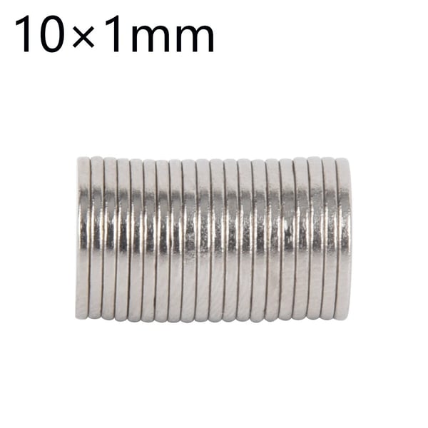 20 stk. 10 x 1 mm N35 Neodym Magneter NdFeB til Hobby Køleskab DIY-billeder