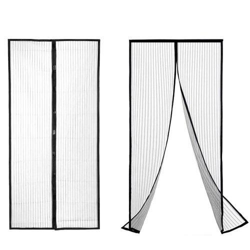 Insektnetdør 100x220 Insektbeskyttelse Sort Magnet Myggenet