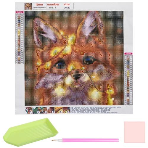 Diamond Painting 30x30 cm Fox Diamantmaleri DIY