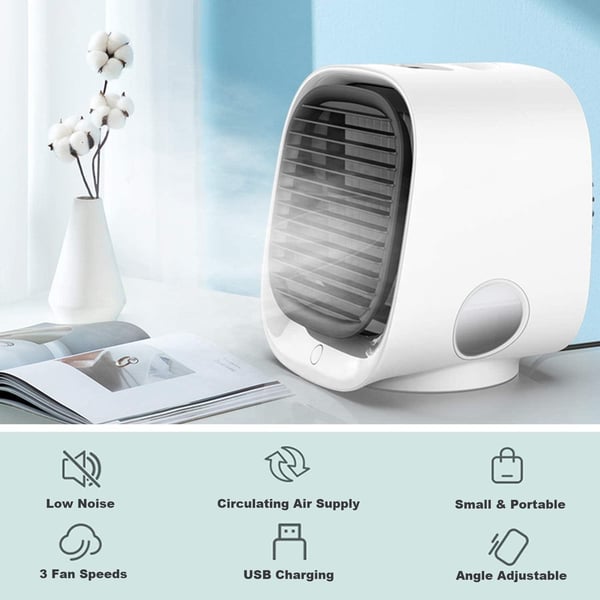 Moderne Mini Air Cooler USB AC / Fan luftfugter - Grøn