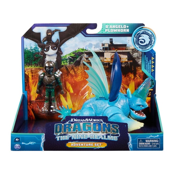 Dragons Feature Dragon ja ratsastaja, D'angleo & Plowhorn