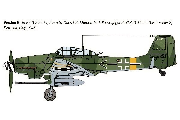 Italeri Modelfly Ju 87 G-2 Kanonenvogel