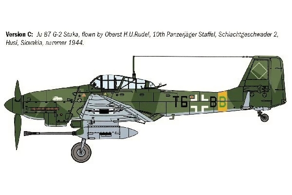 Italeri Modelfly Ju 87 G-2 Kanonenvogel