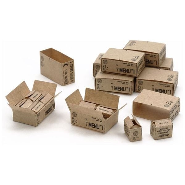 Tamiya Model U.S. 10-i-1 Ration Cartons Skala 1:35