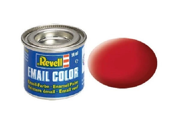 Revell Emaljemaling 14 ml. Carmine Rød, Mat