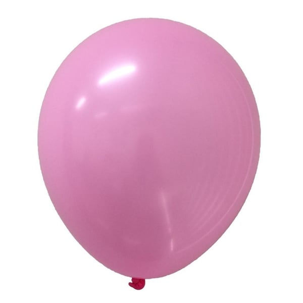 Gaggs ballon ensfarvet 20-pak, pink