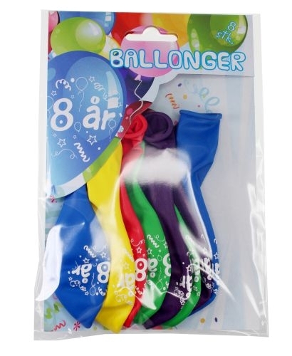 Årsballoner 8 år - Tinka