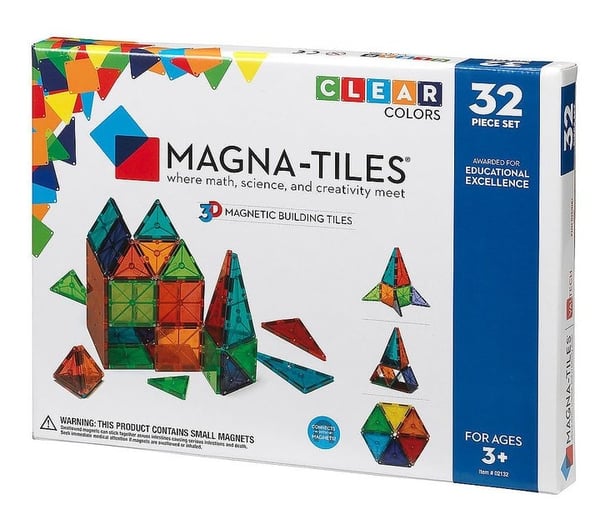 Magna-fliser 32 stk Klar Farve - Kalikå