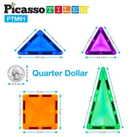 Picasso-Tiles 61 bitar MINI