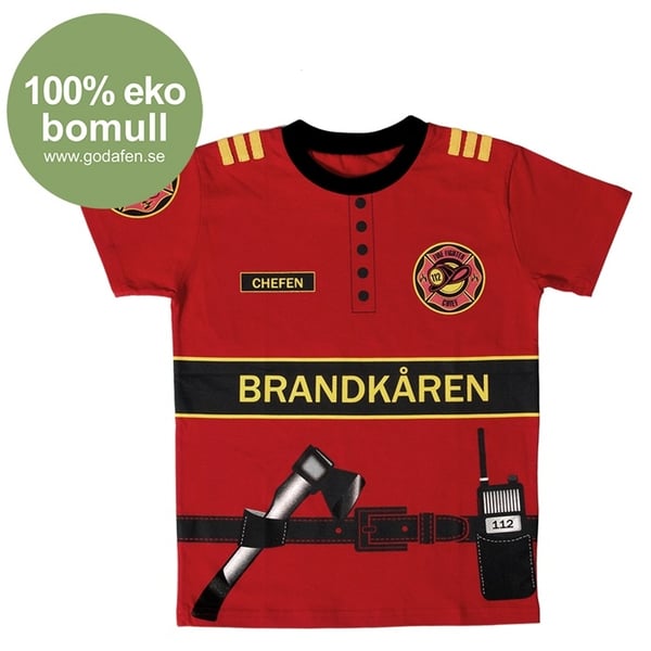 Brandmands T-shirt 5-7 år - Den gode fe