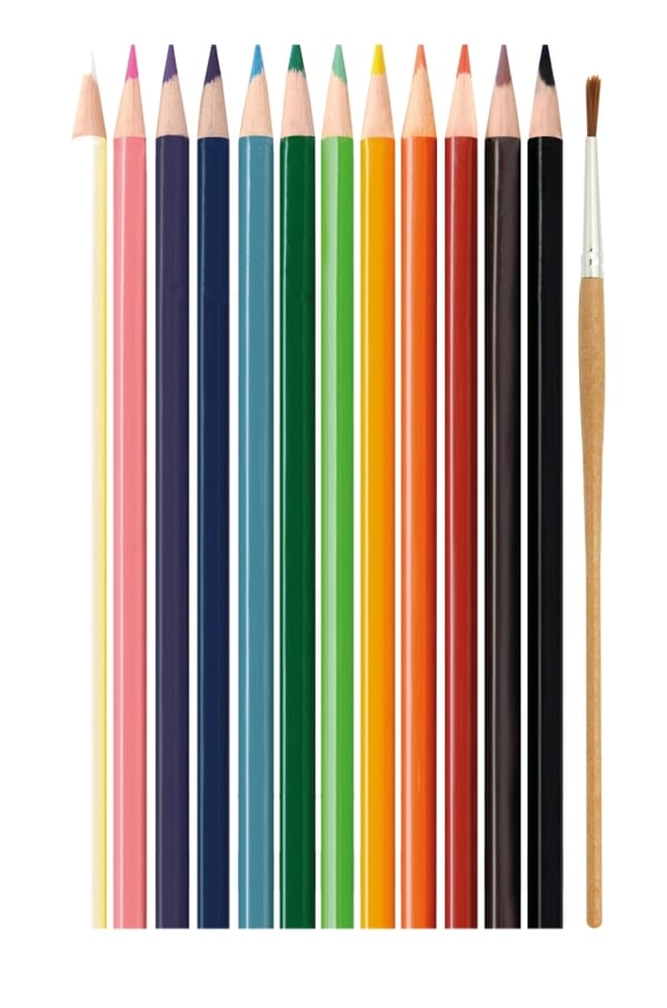 Sense Watercolour värikynät 12 kpl + sivellin