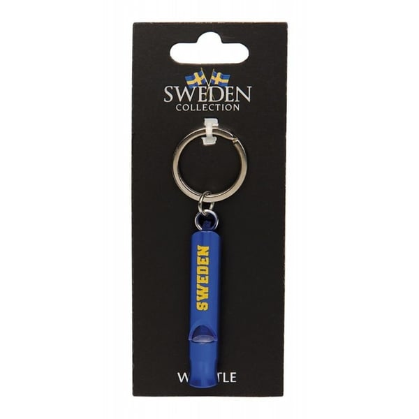 Sweden Souvenir nøglering med fløjte