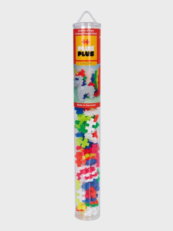 Plus-Plus Tube Enhörning, 100 Bitar