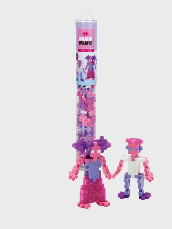Plus-Plus Tube Glitter Color Mix, 100 kpl